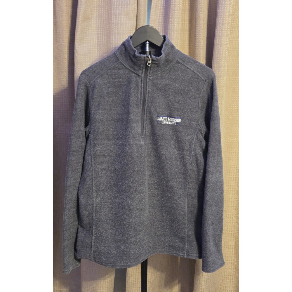 MV Sport James Madison University Long Sleeve Quarter Zip Jacket Mens Small
